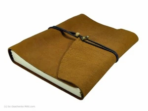 Tagebuch Notizbuch - Büffelleder A4 - 400 Seiten - Caramel - vw-2305-414 - Bild 1 von 1