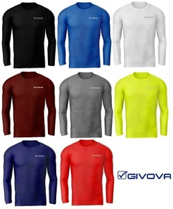 Givova Boys Compression Top Base Layer Thermal Junior Kids Sports T Shirt Vest - Picture 1 of 16