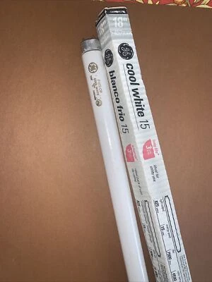 General Electric 18”Under Cabinet Cool White 15watts Fluorescent Bulb  T8 Used - Image 1 of 4