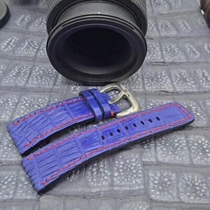 28mm/24mm Exotic Leather Watch Band Bespoke Vintage Minimalist Design - Picture 1 of 8