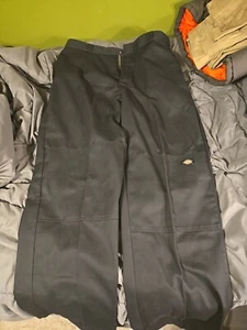 Dickies Black Loose Fit Work Pants 36 X 34 Men New With Tags - Picture 1 of 7
