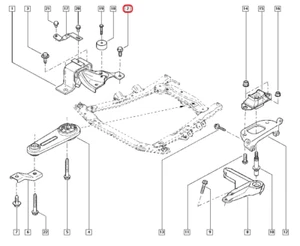 Original Renault 7703002726 Tornillo, Rodamientos de la Caja Cambios Laguna II - Imagen 1 de 8