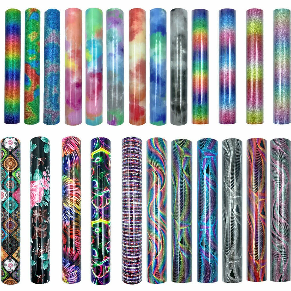 Heat Transfer Vinyl Iron on Tshirt HTV Printing for Cut DIY 32 Assorted Colors - Image 1 of 4