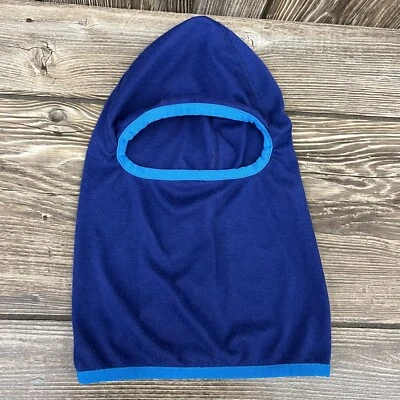Vintage Patagonia Balaclava Ski Mask Hat Blue Cotton Made In USA Adult OSFA - Image 1 of 4