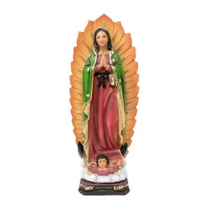 Our Lady of Guadalupe Statue 12 inch and 16 inch Resin Virgen de - Picture 1 of 12