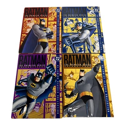 4 Batman: The Animated Series - Vol. 1, 2, 3 & 4 (DVD, 2005, 4-Disc Set each) - Image 1 of 2