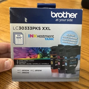 NEU/VERSIEGELT Brother LC3033 3PKS XXL INKvestment Tank 3er Pack Farbe Tintenpatronen - Bild 1 von 4