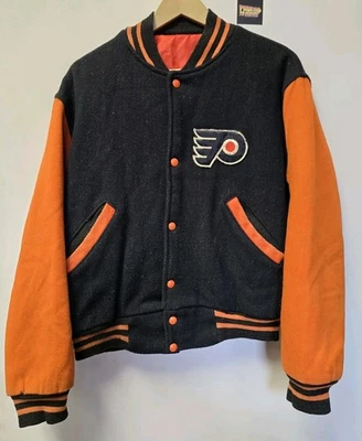Vtg 70s/80s Philadelphia Flyers Varsity Jacket M NHL Hockey - Image 1 of 4