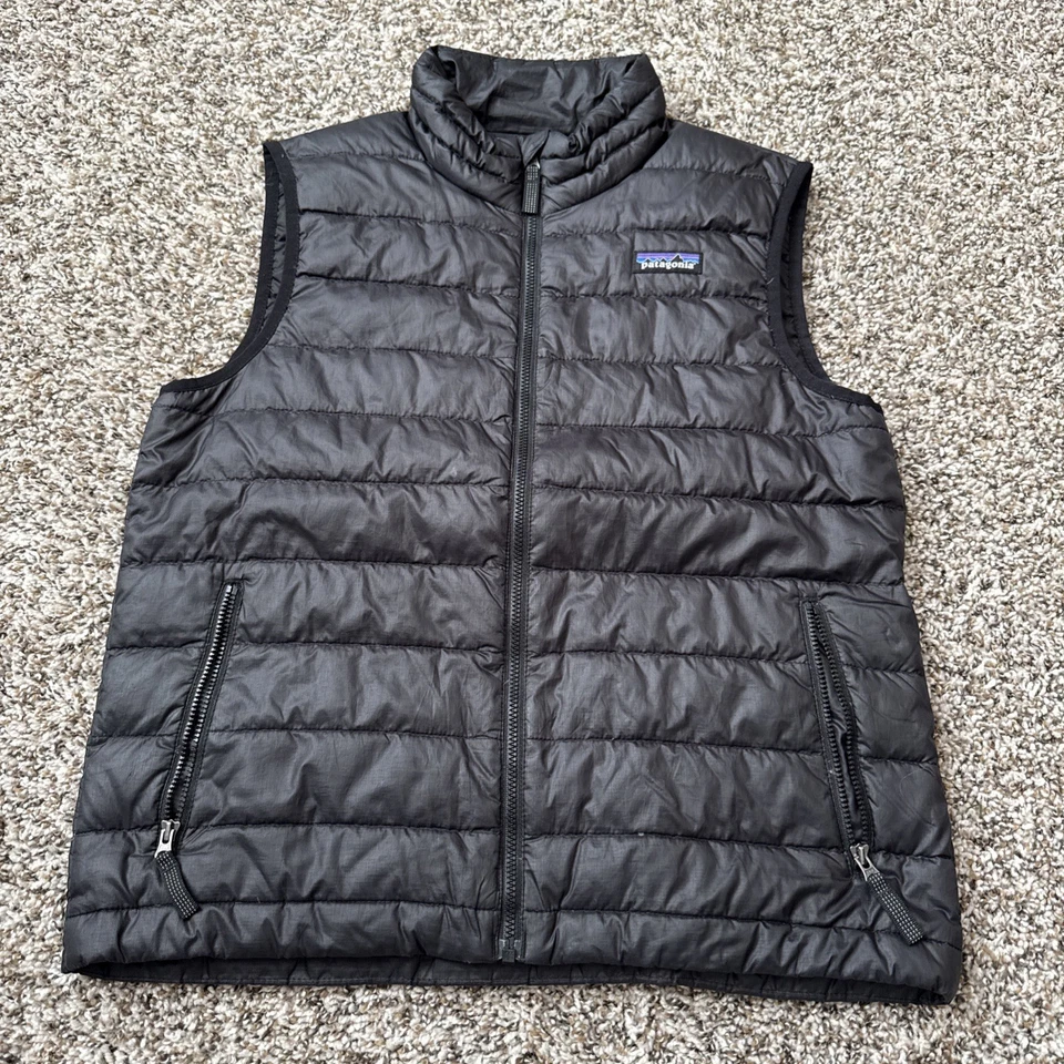 Chaleco de plumón negro Patagonia grande 12 para niños Foto 1 de 3