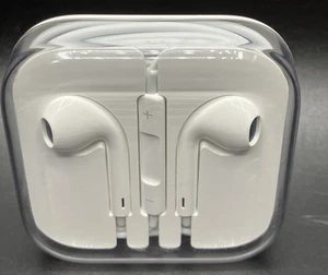 Genuine Apple iPhone 3.5mm Jack Wired White EarPods Headphones EarPhones - Photo 1 sur 9