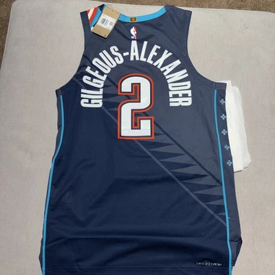 Camiseta deportiva auténtica 25-26 Shai Gilgeous-Alexander OKC Thunder City talla mediana 44 Foto 1 de 4