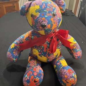 Sesame Street Hand-made stuffed Teddy Bear 23” Tall Plushy Big Bird Elmo - Picture 1 of 9