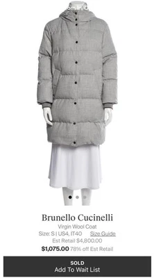 Chaqueta de lana y plumón para mujer Brunello Cucinelli 36 Foto 1 de 4