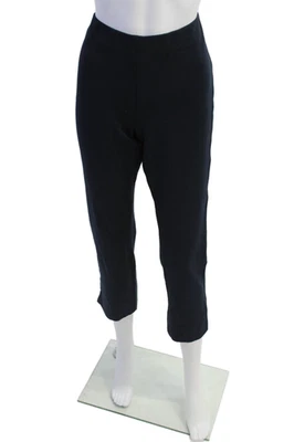 Vince Womens Elastic Waist Solid Ankle Leggings Navy Size L - Image 1 of 4