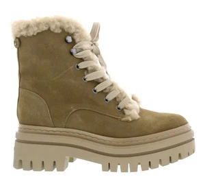 Sam Edelman Womens Kyler 2 Combat Boots Taupe Seude Sz 10 - Picture 1 of 8