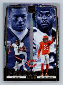 2024 Panini Donruss - Production Line D.J. Moore, Jaylon Johnson #8 - Picture 1 of 2