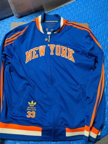 Adidas NBA Legendary Jacket Patrick Ewing New York Knicks XL EUC. Grailed! Cover