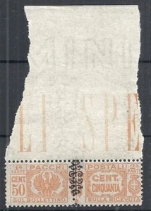 1945 LUOGOTENENZA PACCHI POSTALI 50 CENT LUSSO MNH ** - RR10745 - Picture 1 of 1