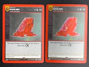 Blood Ruby 2nd Edition Rare Reverse Holo Metazoo - Foto 1 di 3