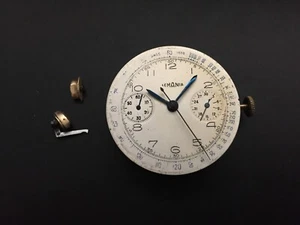 Lemania/Omega Caliber 33.3/15tl Movement/Hands/Dial Chronograph Vintage 1940 - Picture 1 of 13
