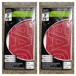 2x Marke C-THRU - rote Vinyl Buchstaben - 3" (75 mm) - neu - Bild 1 von 3