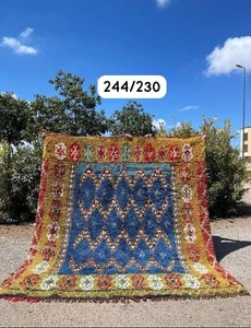 Moroccan Handmade Vintage rug Berber rug Authentic Wool Rug - Picture 1 of 7