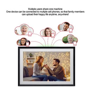 Digital Picture Frame LED Colorful Lights 10.1 Inch HD 1280x800 Touch Scre For - Picture 1 of 21
