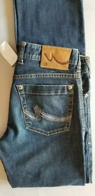 LTB 1948 Men Slim Straight 100% Turkish Cotton Denim Jean - 30x34 Dark Blue NEW - Image 1 of 4