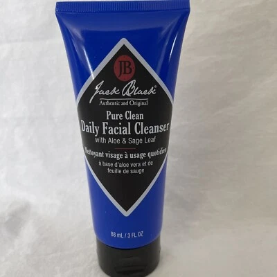 JACK BLACK Pure Clean Daily Facial Cleanser, with Aloe Sage 3 Fl Oz. 88 mL NEW - Image 1 of 4