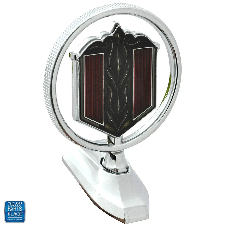 1974-77 Chevrolet Malibu Header Panel Hood Ornament Emblem - GM 345303 - Image 1 of 1