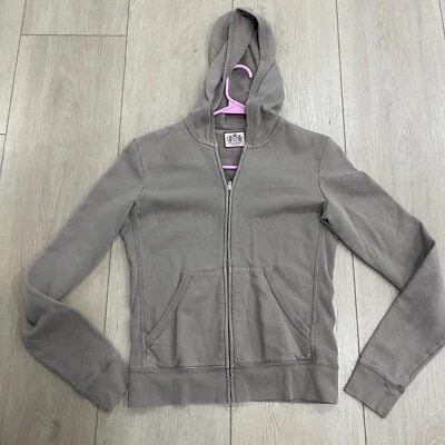 Vintage Juicy Couture Size M Tan  Brown 99%Cotton Full Zip Sweatshirt Hoodie - Image 1 of 3