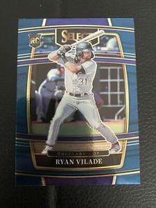 2022 Panini Select Baseball Ryan Vilade RC Blue Concourse Rockies #9