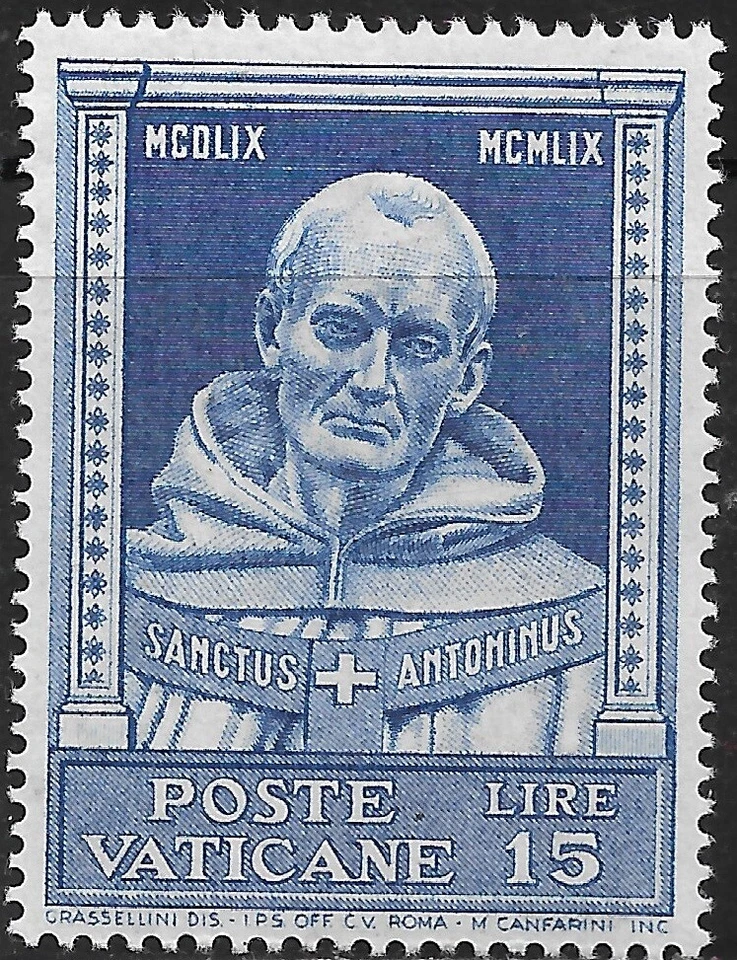 Vatican City Stamp - Scott #269- 15 l Ultra OG Mint/LH 1960 - Image 1 of 1