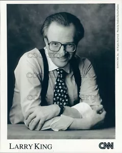 1993 Pressefoto CNN TV Moderator Larry King 1990er Jahre - Bild 1 von 2