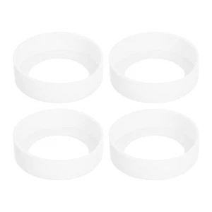 4pcs Silicone Protective Sleeve Boot For Water Bottle Clear 70mm - Picture 1 of 6