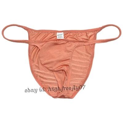 Hombres Brillantes Escasa Calzoncillos Ropa Interior Hombre Bolsa Cuerda Calzoncillos Seda Hielo Bragas Delgadas Foto 1 de 4