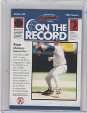 2002 Donruss Originals - On the Record #OR-8 Roger Clemens /800 