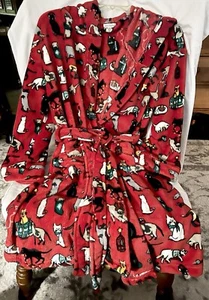Vera Bradley Urlaub Katzen Robe 21640-X63 rot limitiert Weihnachtsedition S/M - Bild 1 von 8