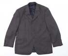 M&S Mens Blue Jacket Blazer Size 40 Button - shoulder pads
