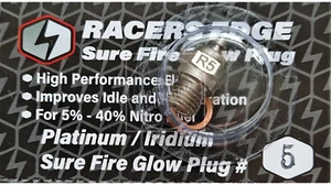 Racers Edge Sure Fire Glow Plug Cold #5 SF5 - Picture 1 of 3