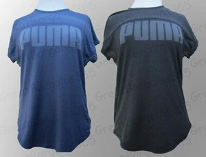 Ladies PUMA T-Shirt Top DryCell Yogini Yoga Training Gym Blue Black S M L XL New - Picture 1 of 31