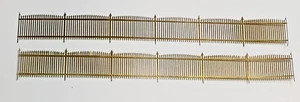 Spur N Schmiedeeiserner Zaun 4,58" L x 0,5" T 2 Stk.  0,010 Zoll dickes Ätzmessing USA - Bild 1 von 4