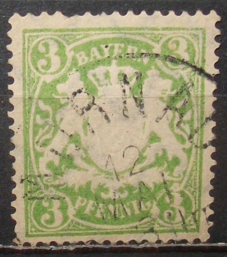 N°430K STAMP DEUTSCHES REICH BAYERN CANCELED Aus - Image 1 of 1