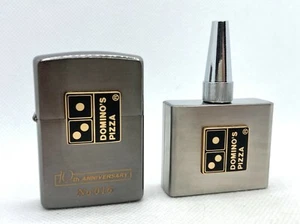 ZIPPO Limited Edition DOMINO'S PIZZA 10th Anniversary Trick Lighter & Gas Bottle - Picture 1 of 10