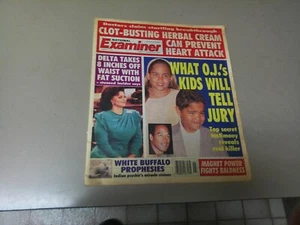 NATIONAL EXAMINER TABLOID MAGAZINE TOP SECRET TESTIMONY BY O J SIMPSON'S KIDS - Picture 1 of 2