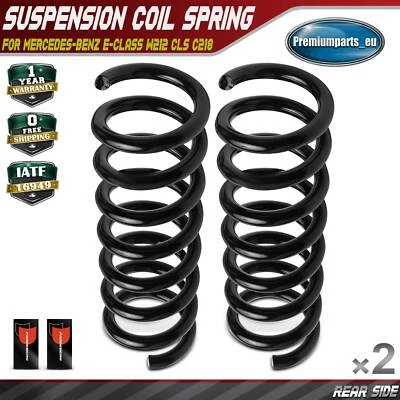 2x Coil Springs Rear Side Suspension for Mercedes-Benz E-Class W212 CLS C218 New - Image 1 of 4
