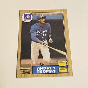1987 Topps - Andres Thomas #296 (RC) - Baseball Trading Card - Picture 1 of 2