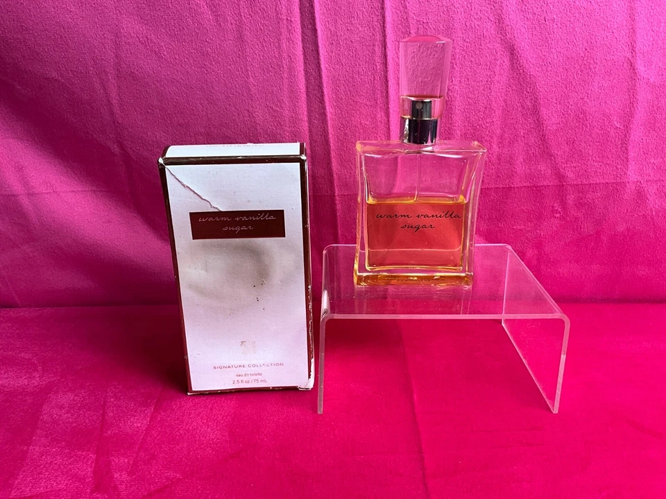 Bath & Body Works Warm Vanilla Sugar Toilette Perfume Eau de Toilette 2,5 Oz Vintage 60% - Imagem 1 de 2
