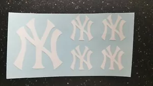 5 New York Yankees Vinyl Auto LKW Aufkleber Fenster Aufkleber (5er Set) - Bild 1 von 4