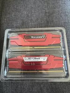 2 sticks Desktop Computer Memory DDR4-2400 4Gx2 CL17 G.SKILL RipJaws - Picture 1 of 2
